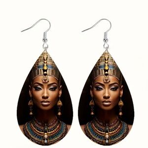 Elegant African Queen Teardrop Earrings